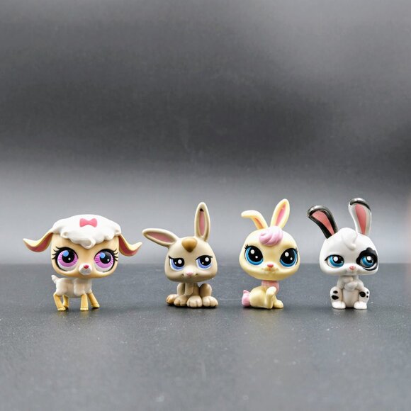 Littlest Pet Shop LPS Lot Lamb #2741 Rabbit #1333 Vanilla Velvetears #106 Rabbit - Picture 2 of 10